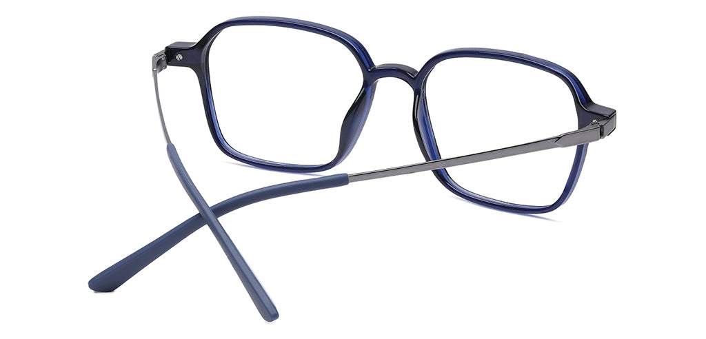 Happster Clipon Unisex Eyeglasses Full Frame Clipon Geometric Medium 51 Ultem SM WX6500