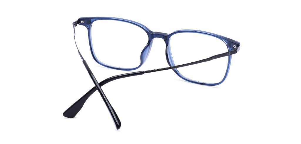 Happster Clipon Unisex Eyeglasses Full Frame Rectangle Medium 51 TR90 SM AM8520