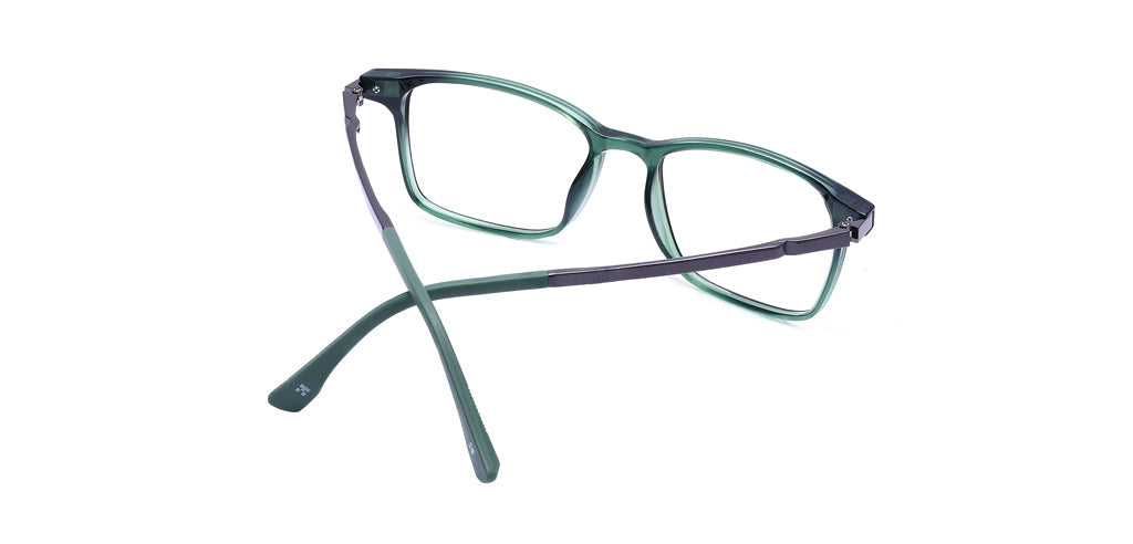 Happster Clipon Unisex Eyeglasses Full Frame Clipon Rectangle Medium 51 Ultem SM WX6501