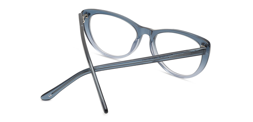 Happster Clipon Women Eyeglasses Full Frame Cateye Medium 51 Acetate SM SW2325