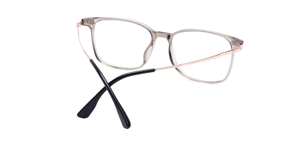 Happster Clipon Unisex Eyeglasses Full Frame Rectangle Medium 51 TR90 SM AM8520