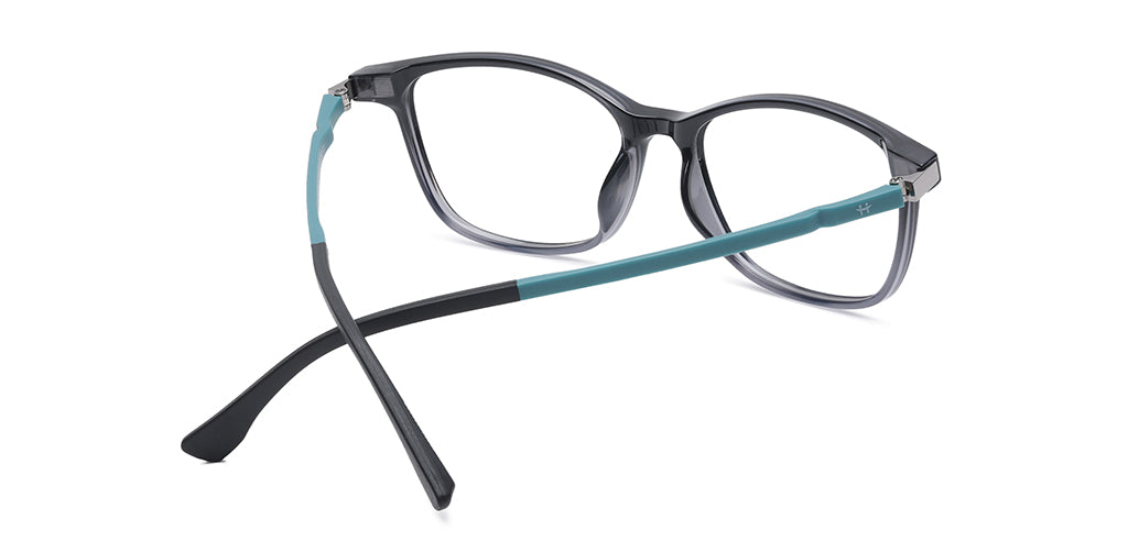 Happster Clipon Women Eyeglasses Full Frame Cateye Large 52 Ultem SM WX6508