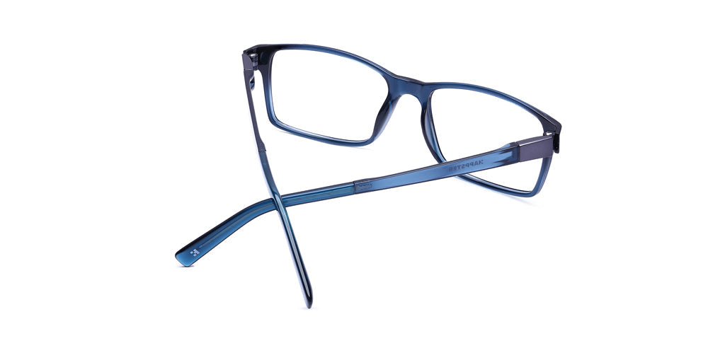 Happster Clipon Unisex Eyeglasses Full Frame Rectangle Medium 52 Ultem SM WX6509