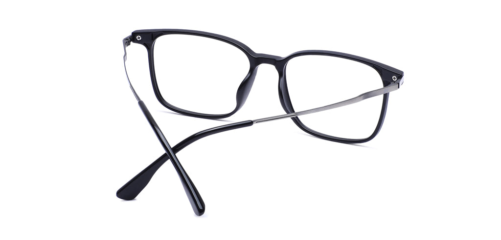 Happster Clipon Unisex Eyeglasses Full Frame Rectangle Medium 51 TR90 SM AM8520