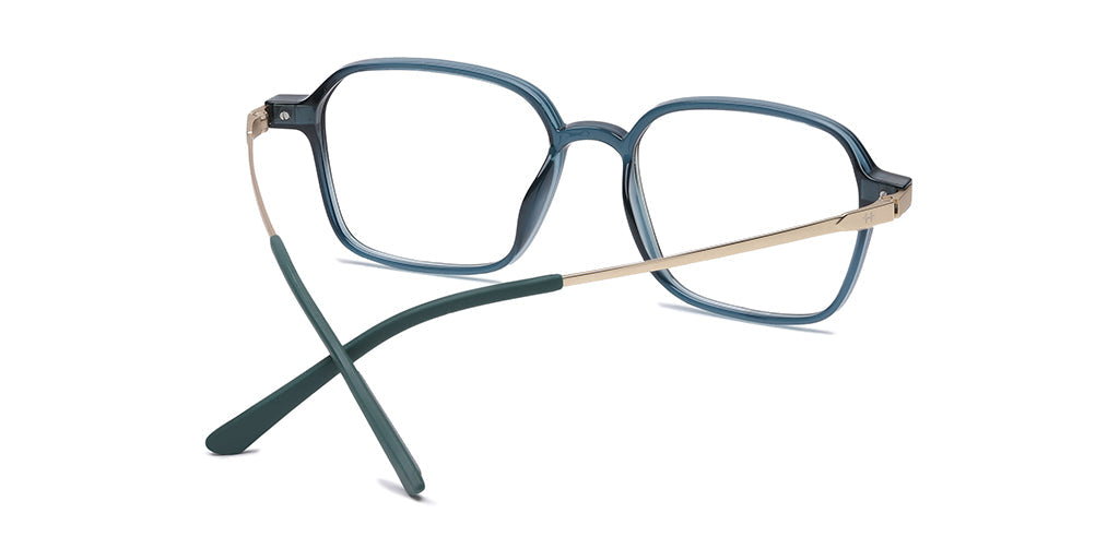 Happster Clipon Unisex Eyeglasses Full Frame Clipon Geometric Medium 51 Ultem SM WX6500