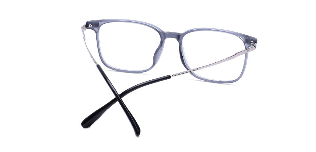 Happster Clipon Unisex Eyeglasses Full Frame Rectangle Medium 51 TR90 SM AM8520