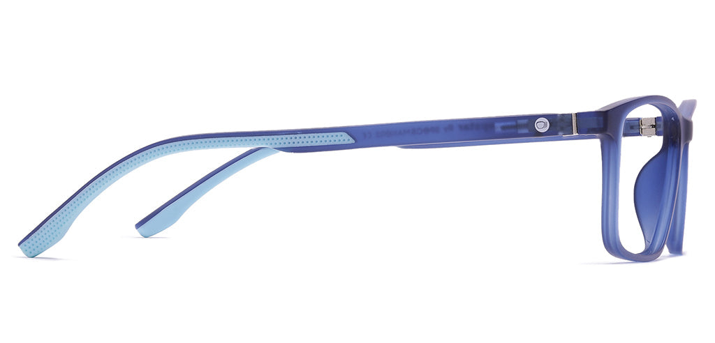 Peepstar Clipon Kids Eyeglasses Full Frame Rectangle 5-8 years 47 TR90 SM SE6507