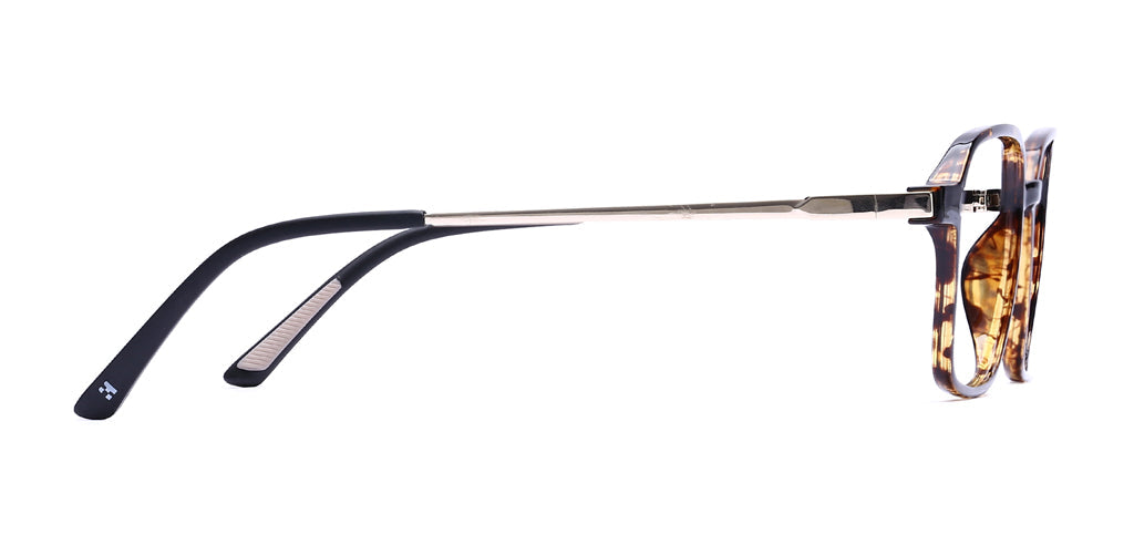 Happster Clipon Unisex Eyeglasses Full Frame Clipon Geometric Medium 51 Ultem SM WX6500