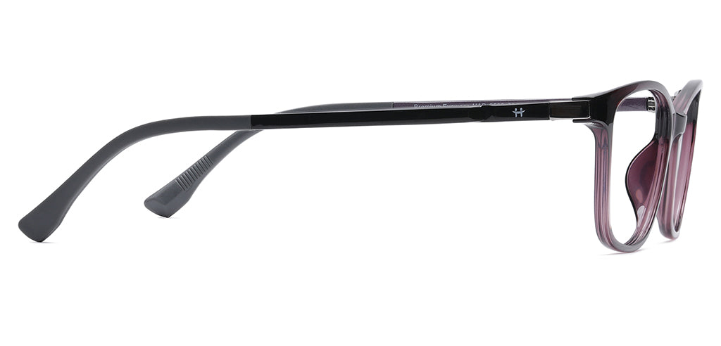 Happster Clipon Women Eyeglasses Full Frame Cateye Large 52 Ultem SM WX6508