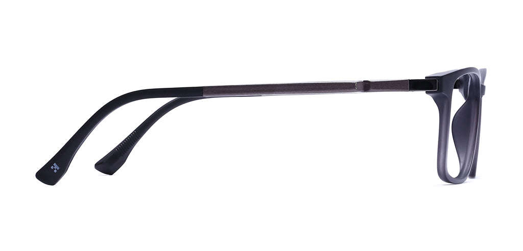Happster Clipon Unisex Eyeglasses Full Frame Clipon Rectangle Medium 51 Ultem SM WX6501