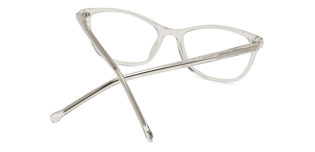 Happster Clipon Women Eyeglasses Full Frame Cateye Medium 50 Acetate SM ANI2319
