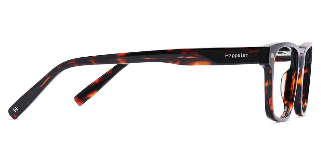 Happster Clipon Unisex Eyeglasses Full Frame Rectangle Medium 51 Acetate SM SW2328