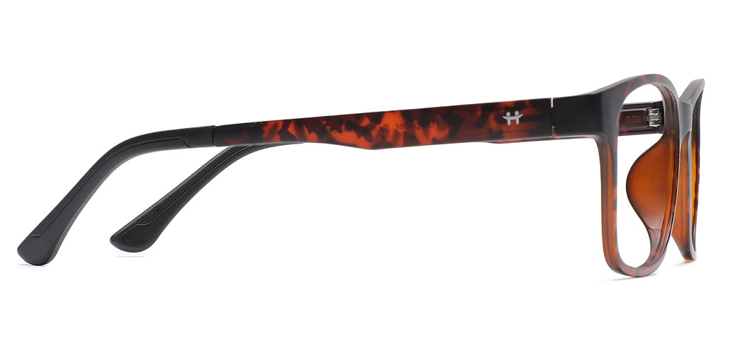 Happster Clipon Unisex Eyeglasses Full_Frame Square Large 52 Ultem SM AMQTJ003