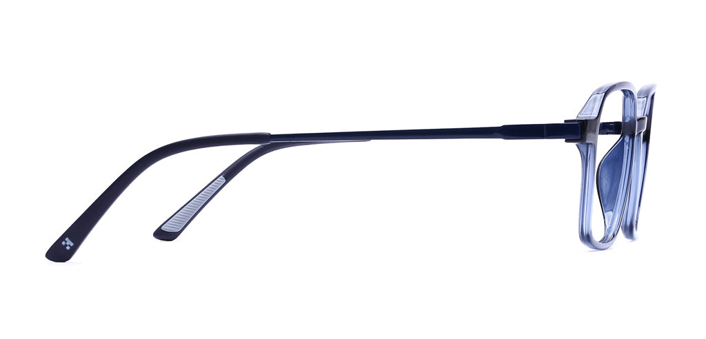 Happster Clipon Unisex Eyeglasses Full Frame Clipon Geometric Medium 51 Ultem SM WX6500
