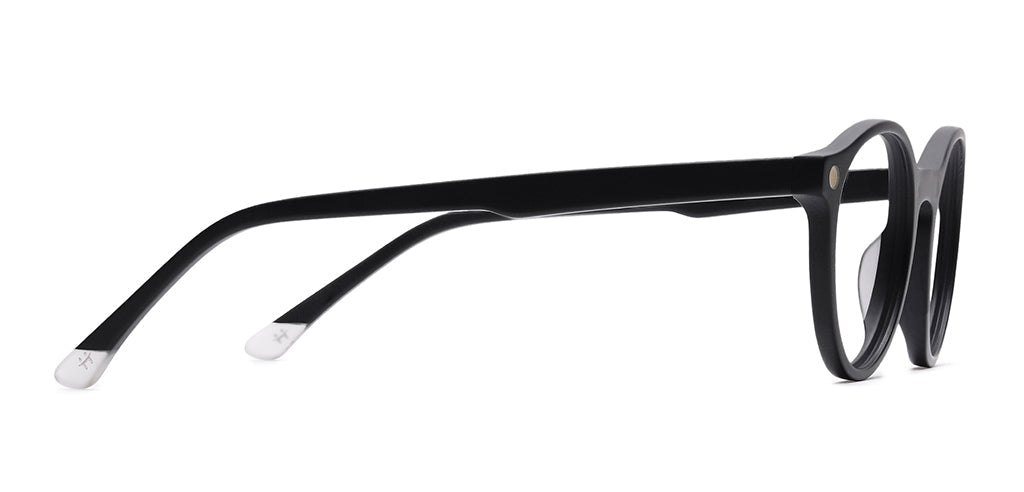 Happster Clipon Unisex Eyeglasses Full Frame Round Small 49 Acetate SM SW2326R