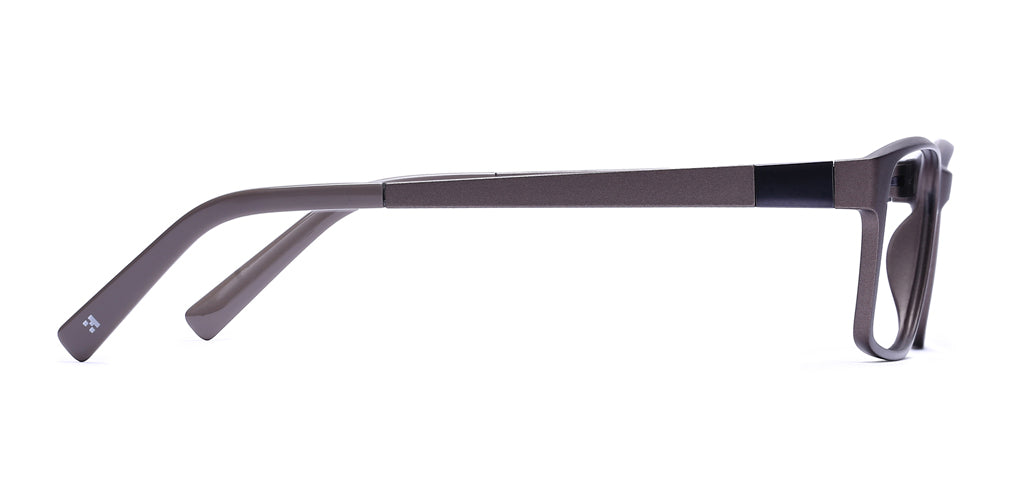 Happster Clipon Unisex Eyeglasses Full Frame Rectangle Medium 52 Ultem SM WX6509
