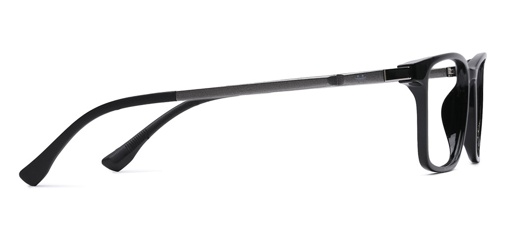 Happster Clipon Unisex Eyeglasses Full Frame Clipon Rectangle Medium 51 Ultem SM WX6501