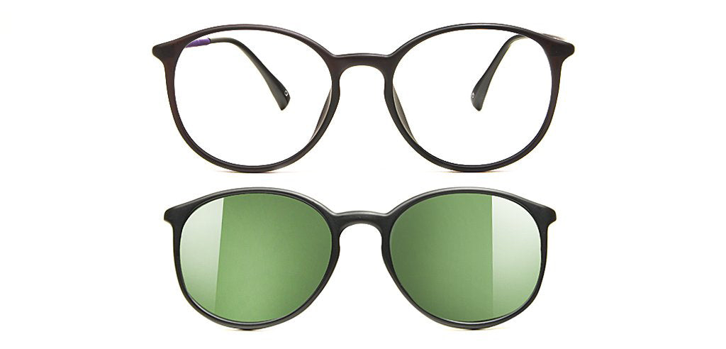 Happster Clipon Unisex Eyeglasses Full_Frame Round Extra Small 49 Ultem SM AMR525