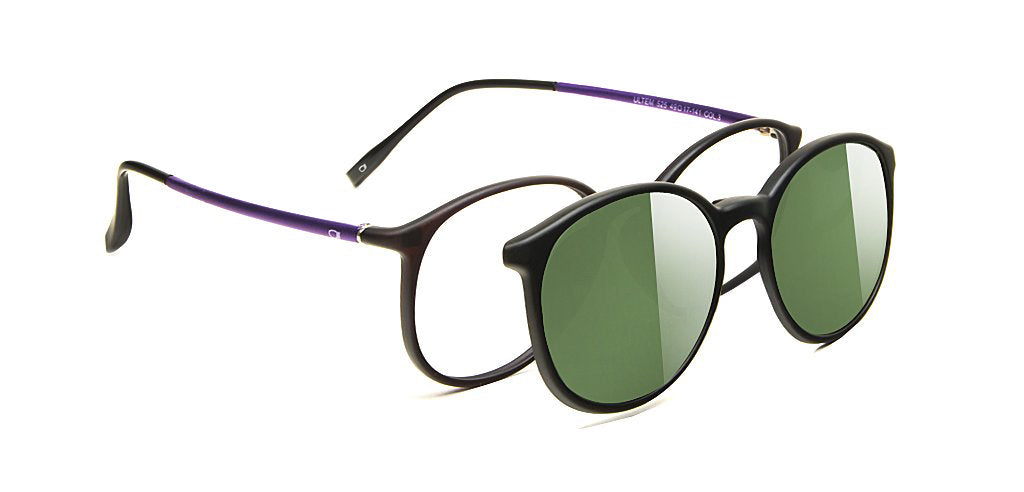 Happster Clipon Unisex Eyeglasses Full_Frame Round Extra Small 49 Ultem SM AMR525