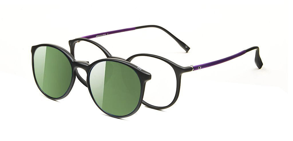 Happster Clipon Unisex Eyeglasses Full_Frame Round Extra Small 49 Ultem SM AMR525