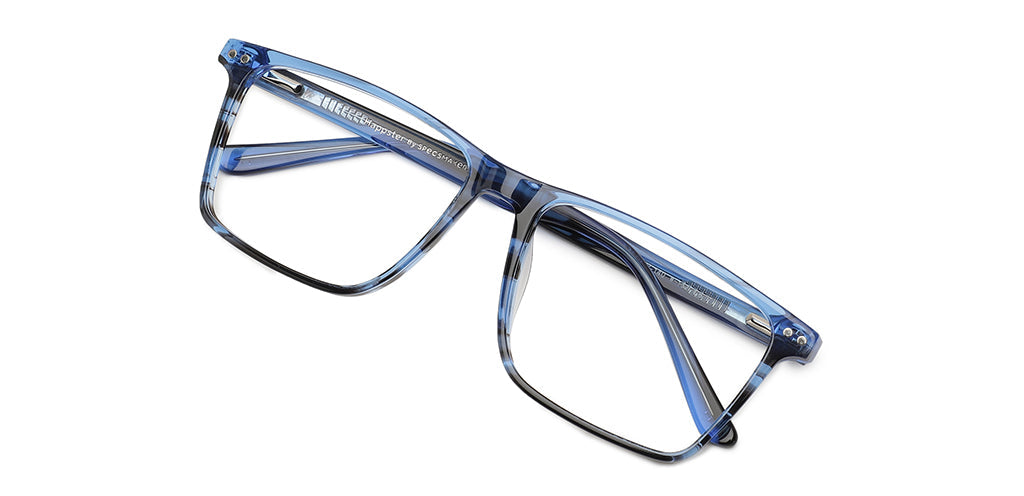 Happster Clipon Unisex Eyeglasses Full_frame Square Large 54 Acetate SM SW2322