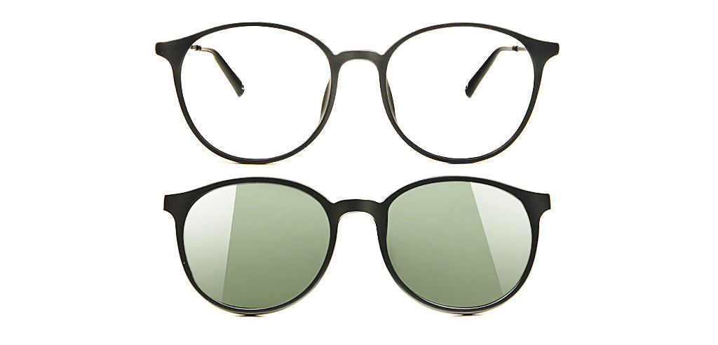 Happster Clipon Unisex Eyeglasses Full_Frame Round Small 49 Ultem SM AMQTJ207