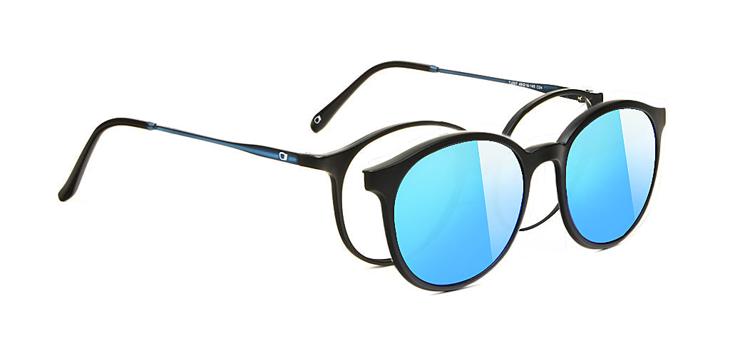 Happster Clipon Unisex Eyeglasses Full_Frame Round Small 49 Ultem SM AMQTJ207