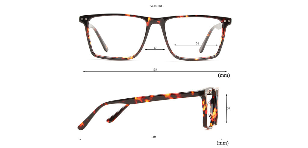 Happster Clipon Unisex Eyeglasses Full_frame Square Large 54 Acetate SM SW2322