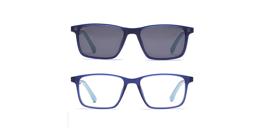 Peepstar Clipon Kids Eyeglasses Full Frame Rectangle 5-8 years 47 TR90 SM SE6507
