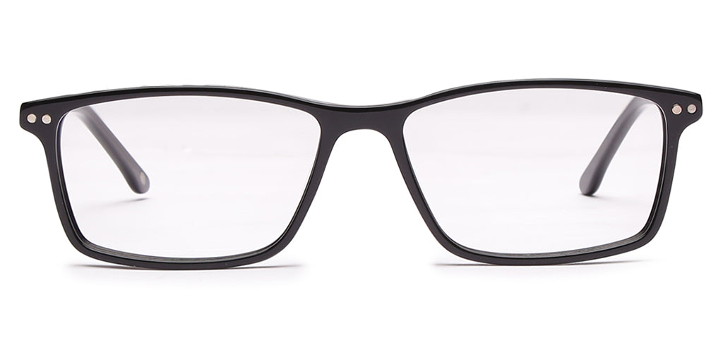 Happster Clipon Unisex Eyeglasses Full Frame Rectangle Medium 51 Acetate SM ANI2320