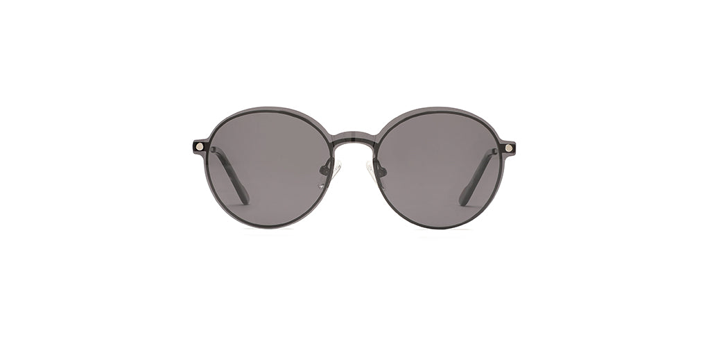 Happster Clipon Unisex Eyeglasses Full_Frame Round Small 48 Metal SM XJ5104