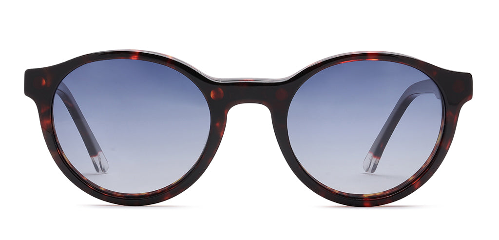 Happster Clipon Unisex Eyeglasses Full Frame Round Small 49 Acetate SM SW2326R