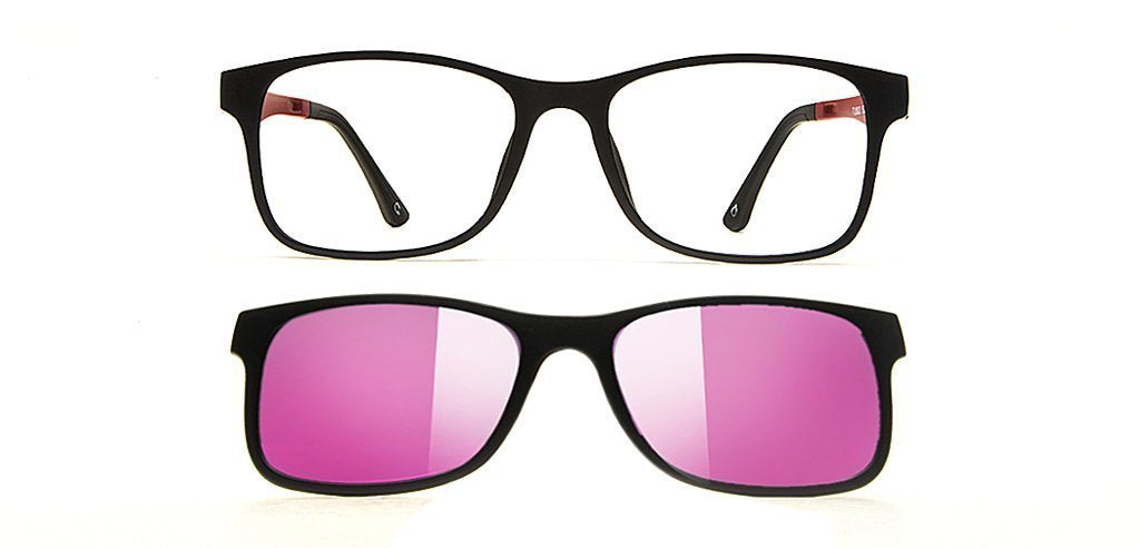 Happster Clipon Unisex Eyeglasses Full_Frame Square Large 52 Ultem SM AMQTJ003