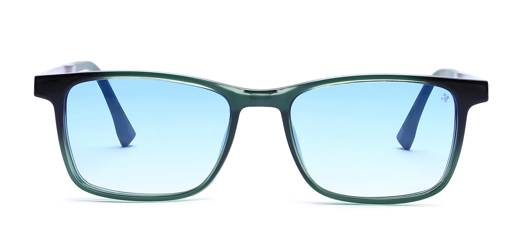 Happster Clipon Unisex Eyeglasses Full Frame Clipon Rectangle Medium 51 Ultem SM WX6501