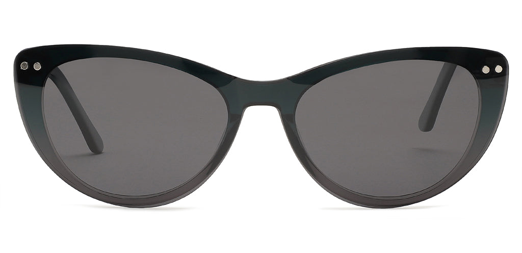 Happster Clipon Women Eyeglasses Full Frame Cateye Medium 51 Acetate SM SW2325
