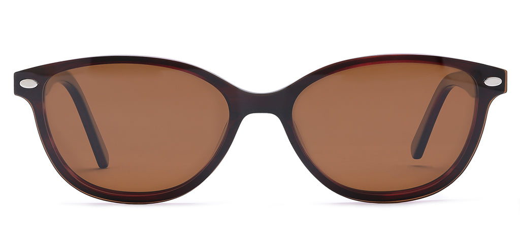 Happster Clipon Women Eyeglasses Full Frame Cateye Medium 50 Acetate SM SW2327