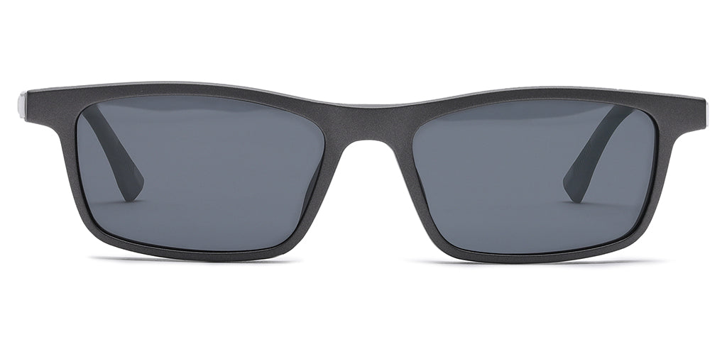 Happster Clipon Unisex Eyeglasses Full Frame Rectangle Medium 50 Ultem SM WX6507