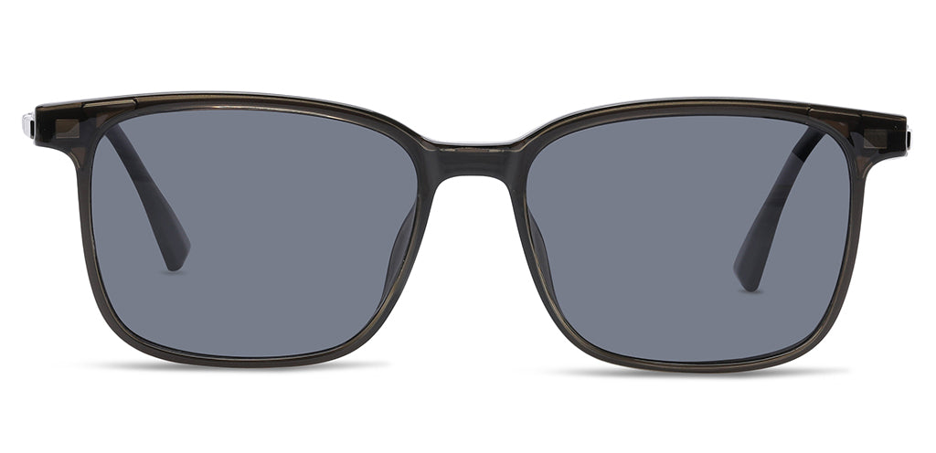 Happster Clipon Unisex Eyeglasses Full Frame Rectangle Medium 51 TR90 SM AM8520