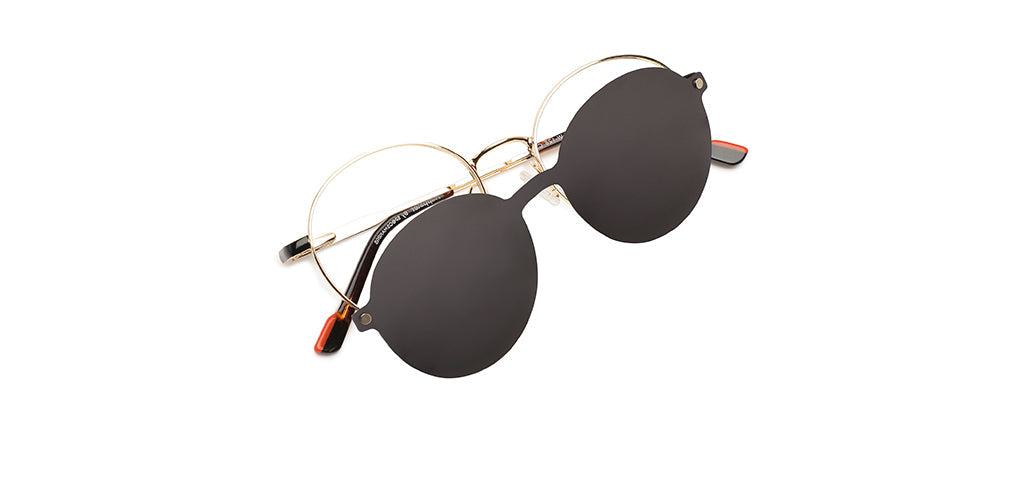 Happster Clipon Unisex Eyeglasses Full_Frame Round Small 48 Metal SM XJ5104