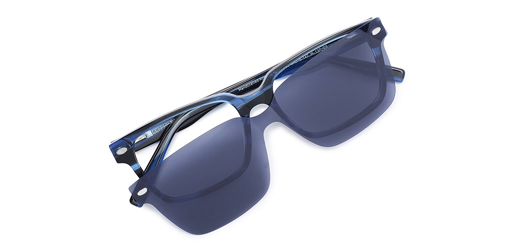 Happster Clipon Unisex Eyeglasses Full Frame Rectangle Medium 51 Acetate SM SW2328
