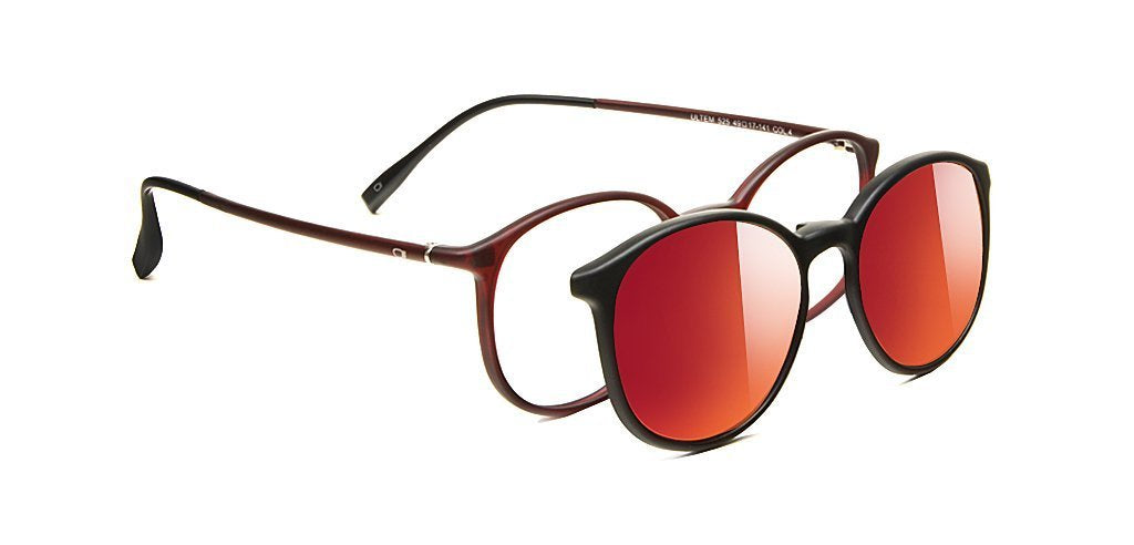 Happster Clipon Unisex Eyeglasses Full_Frame Round Extra Small 49 Ultem SM AMR525