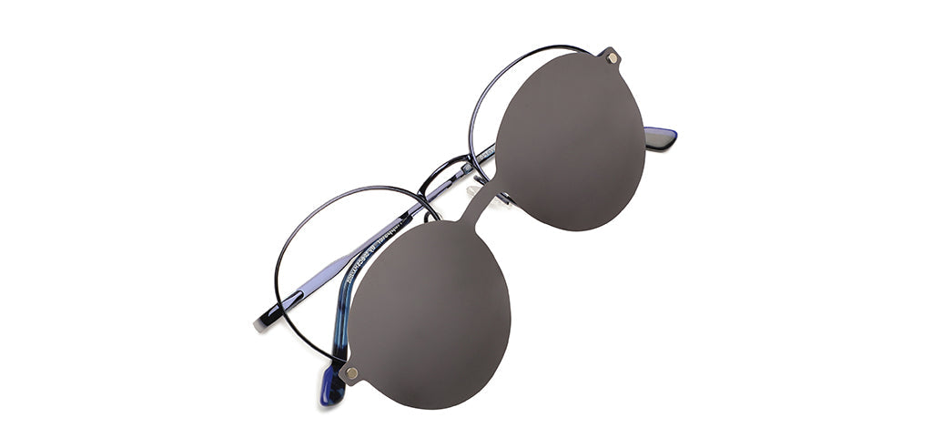 Happster Clipon Unisex Eyeglasses Full_Frame Round Small 48 Metal SM XJ5104