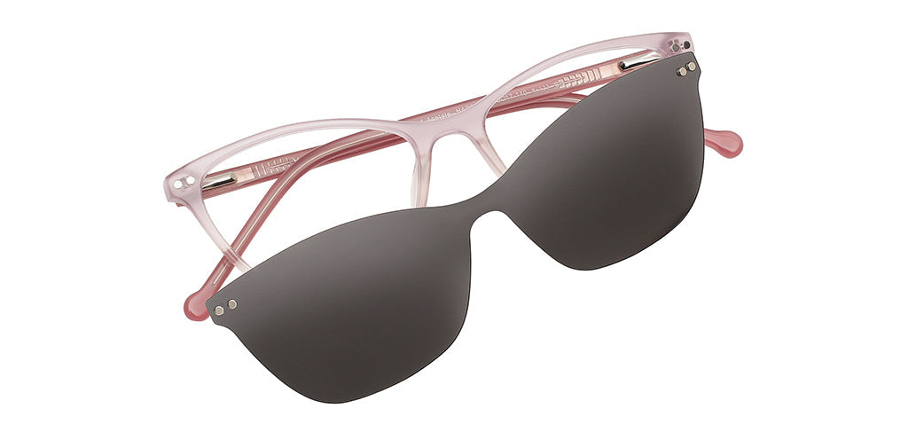 Happster Clipon Women Eyeglasses Full Frame Cateye Medium 50 Acetate SM ANI2319