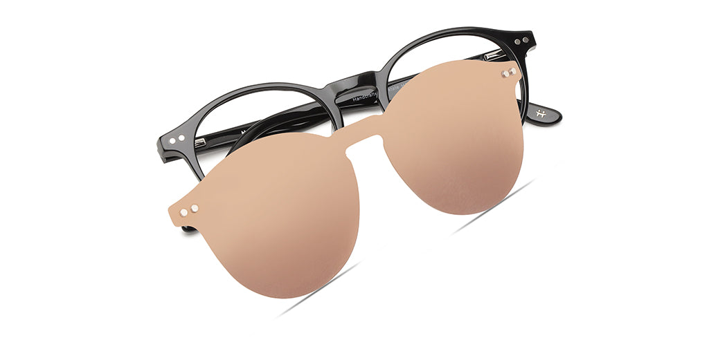 Happster Clipon Unisex Eyeglasses Full_frame Round Medium 50 Acetate SM SW2324