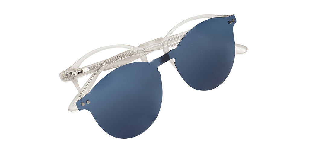 Happster Clipon Unisex Eyeglasses Full_frame Round Medium 50 Acetate SM SW2324