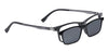 Happster Clipon Unisex Eyeglasses Full Frame Rectangle Medium 50 Ultem SM WX6507