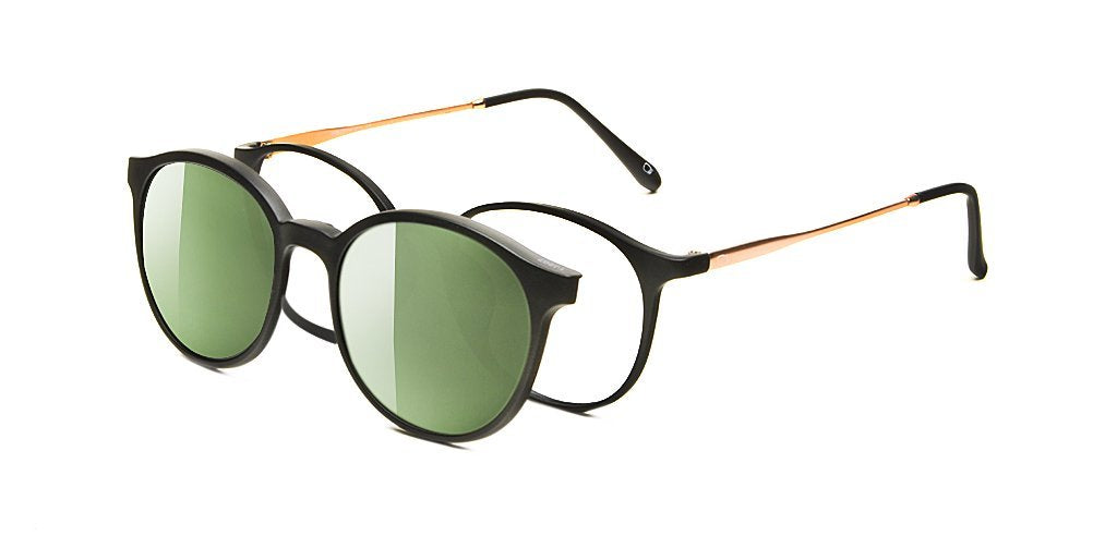 Happster Clipon Unisex Eyeglasses Full_Frame Round Small 49 Ultem SM AMQTJ207