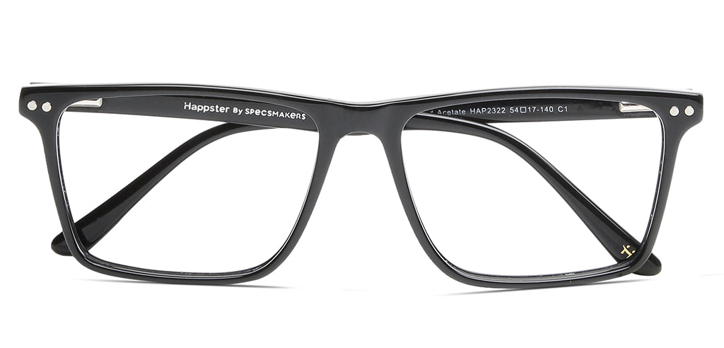 Happster Clipon Unisex Eyeglasses Full_frame Square Large 54 Acetate SM SW2322