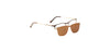 Happster Clipon Unisex Eyeglasses Full_Frame Square Medium 50 Metal SM XJ5102