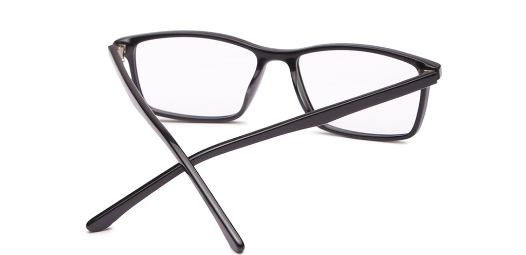 Happster Clipon Unisex Eyeglasses Full Frame Rectangle Medium 51 Acetate SM ANI2320